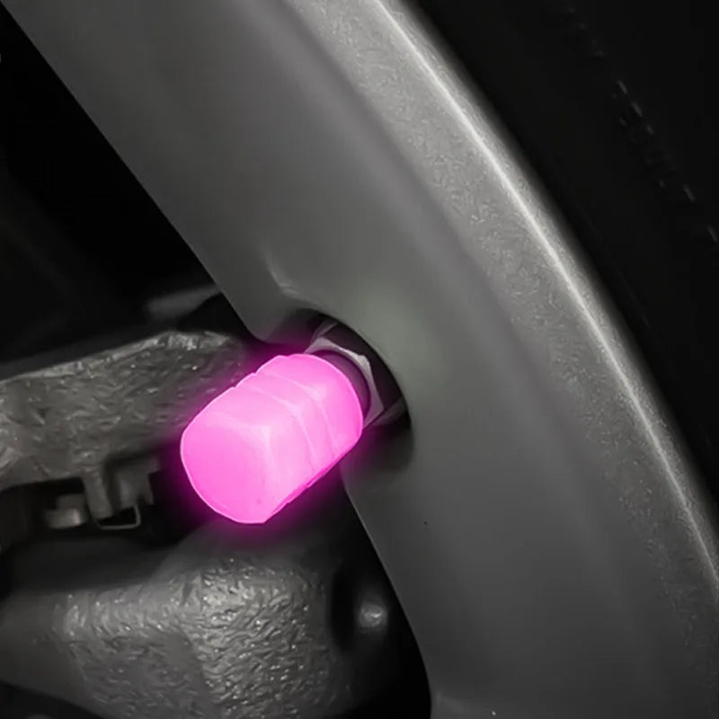 GlowCap™ Luminous Tire Valve Covers