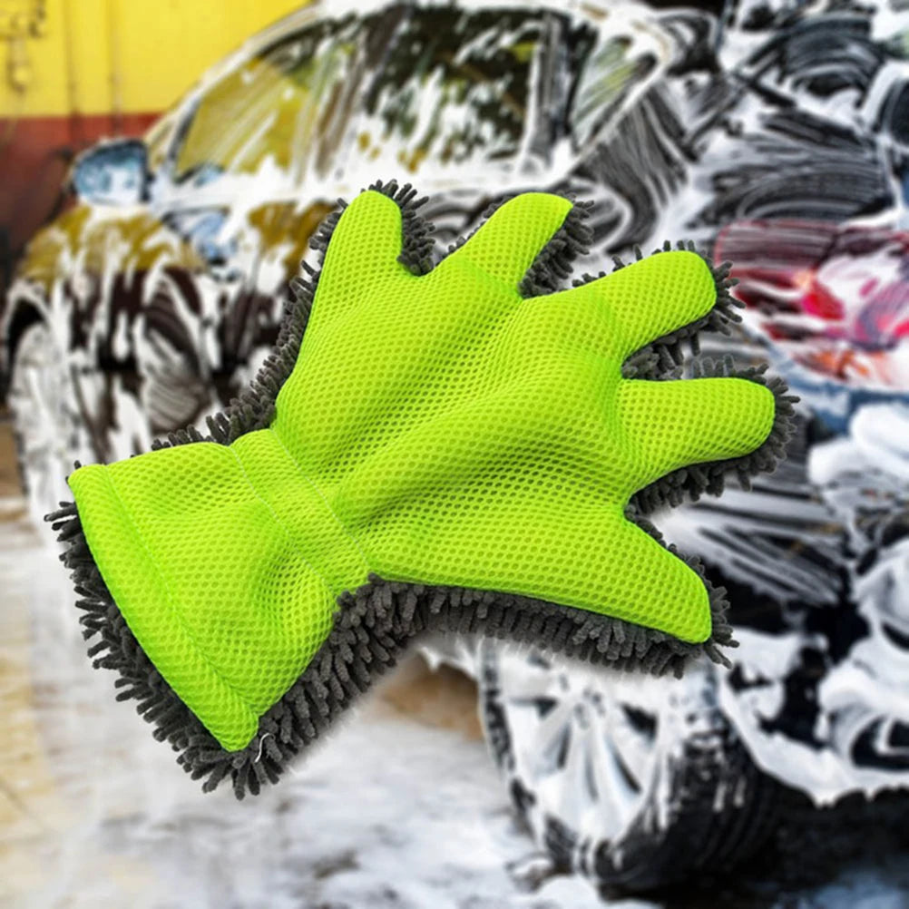 GripGlide™ Car & Motorbike Washing Gloves – Gentle Clean, Maximum Control