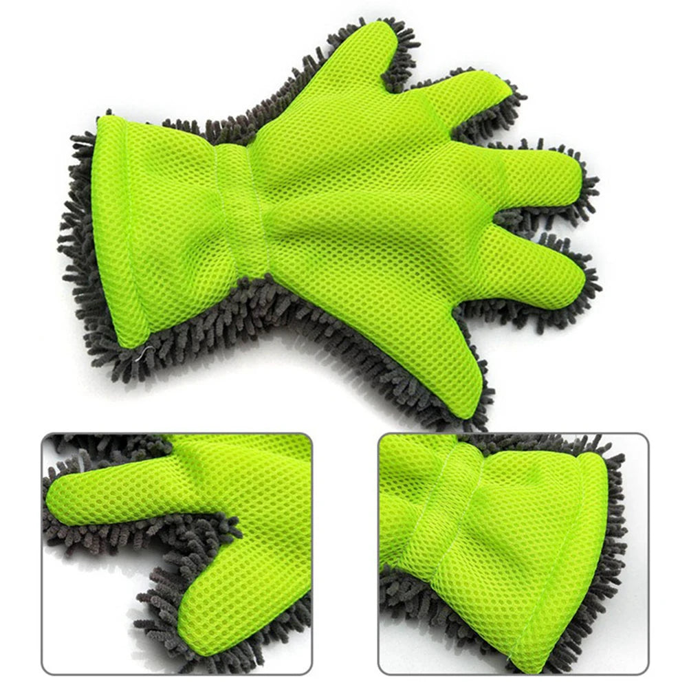 GripGlide™ Car & Motorbike Washing Gloves – Gentle Clean, Maximum Control