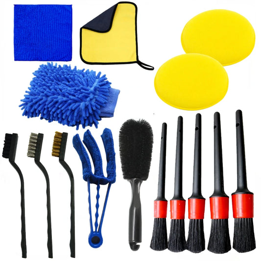 AutoDetail Pro™ Vent & Gap Brush Kit – The Ultimate Interior Detailing Tool