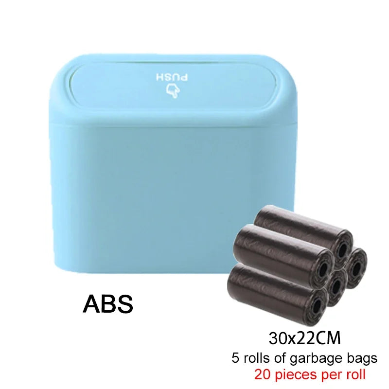 CleanRide™ Push-Lid Car Bin