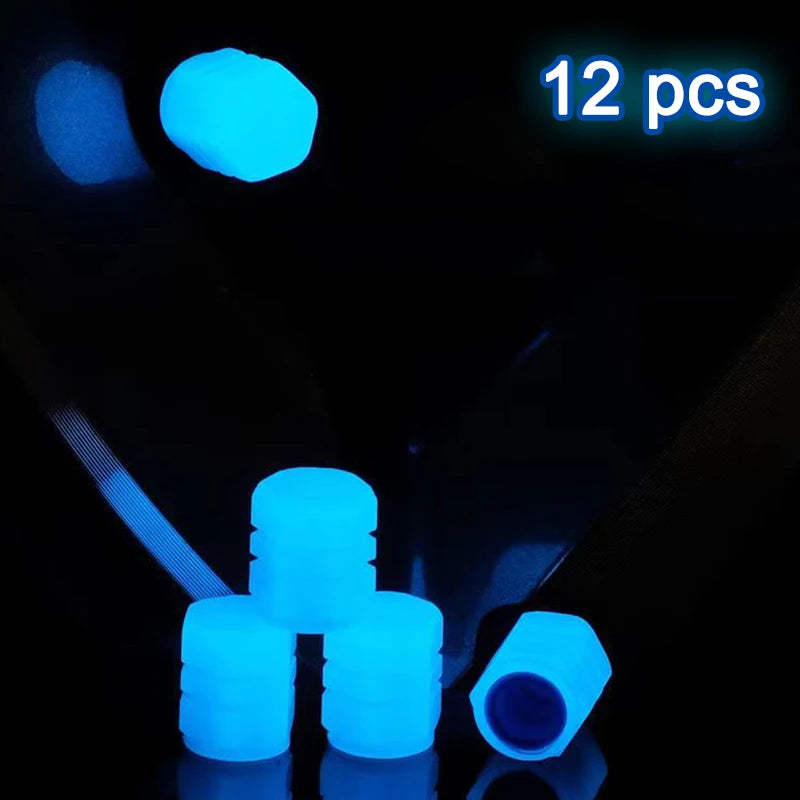 GlowCap™ Luminous Tire Valve Covers