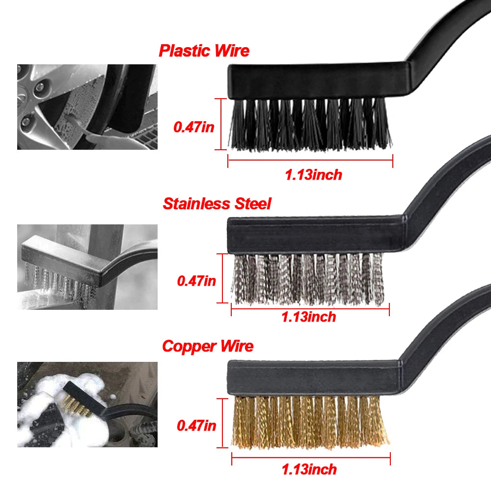 AutoDetail Pro™ Vent & Gap Brush Kit – The Ultimate Interior Detailing Tool