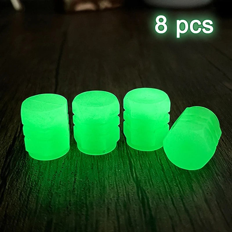 GlowCap™ Luminous Tire Valve Covers