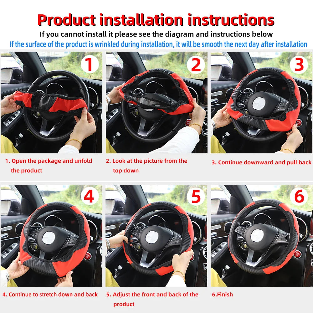 CarbonGrip™ Steering Wheel Cover
