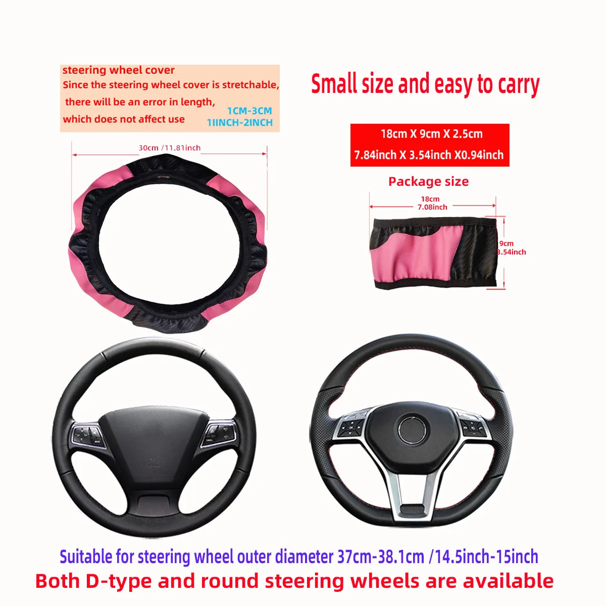 CarbonGrip™ Steering Wheel Cover