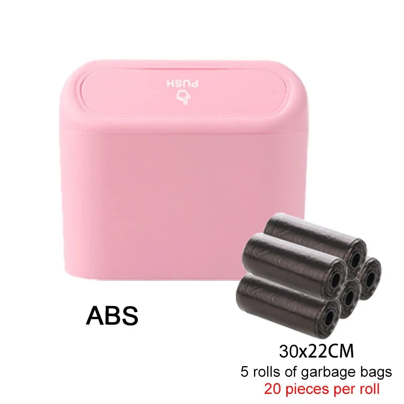 CleanRide™ Push-Lid Car Bin