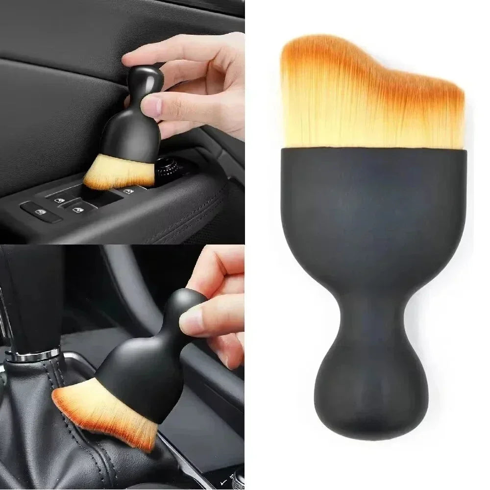DashBrush Pro™Auto Cleaning Brush Set – Soft Bristle Dashboard & Vent Tool