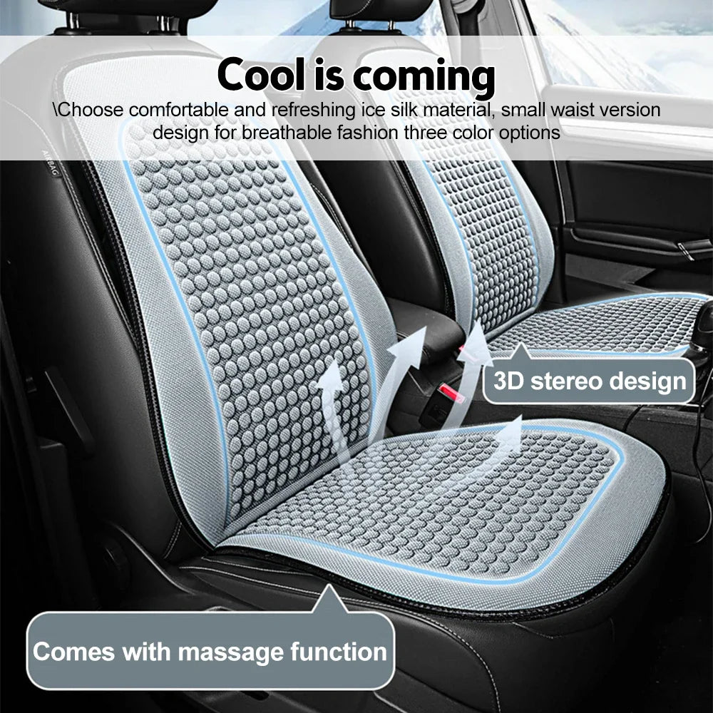 CoolDrive Cushion™ – Ice Silk Car Seat Cover (1pc)