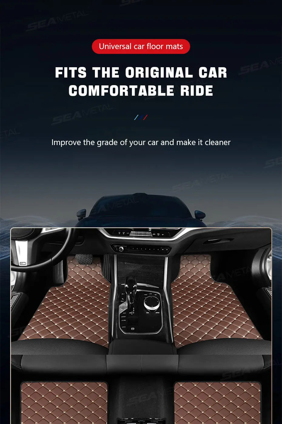 GripLine™ 4-Piece Universal Car Mats
