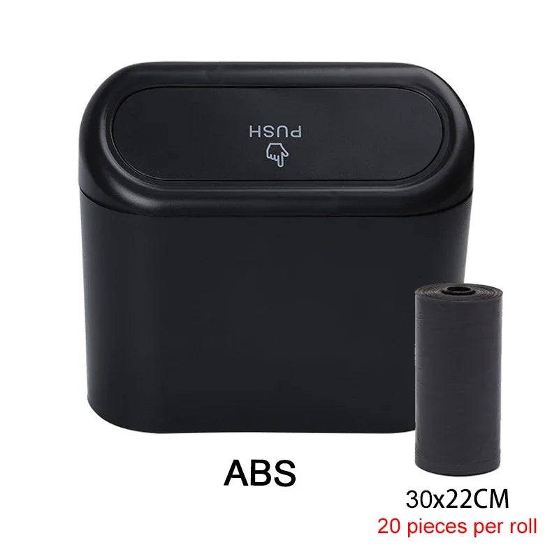 CleanRide™ Push-Lid Car Bin
