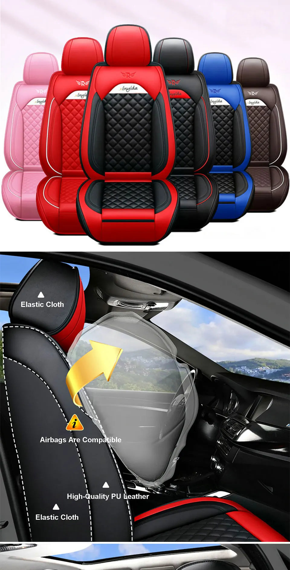 RevX™ Elite Leather Seat Covers