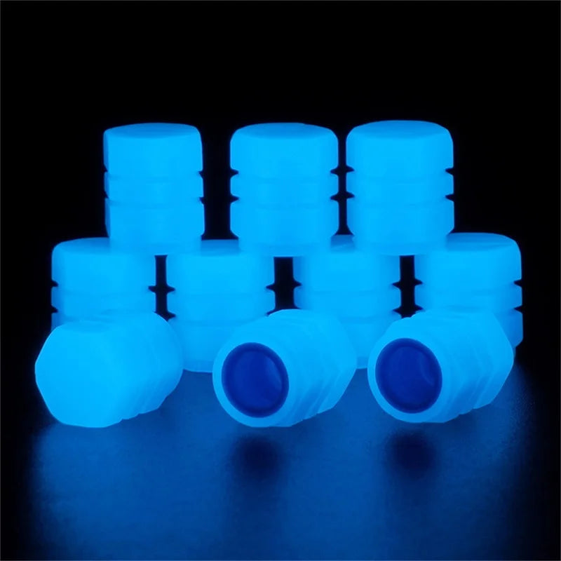 GlowCap™ Luminous Tire Valve Covers
