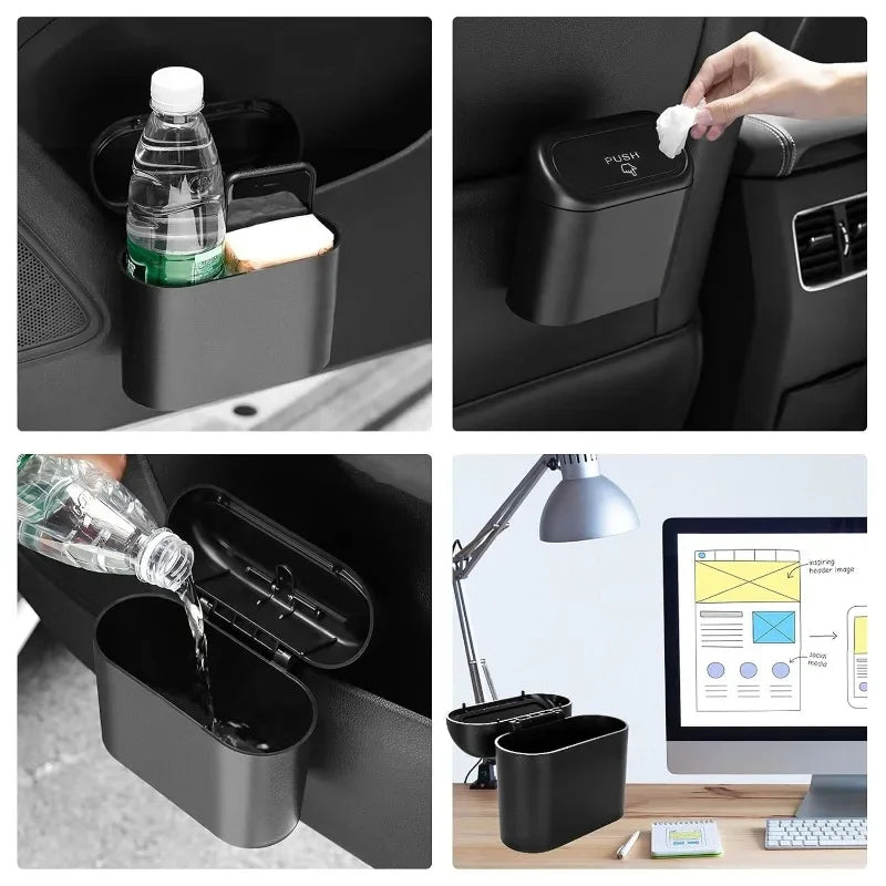 CleanRide™ Push-Lid Car Bin