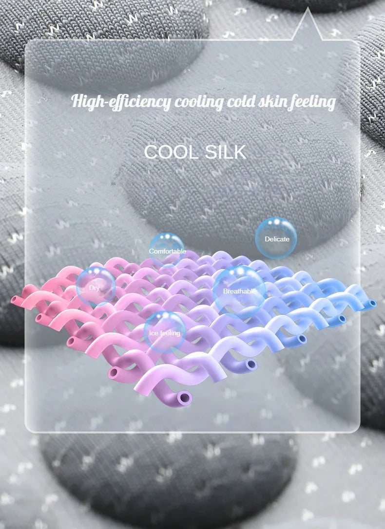 CoolDrive Cushion™ – Ice Silk Car Seat Cover (1pc)