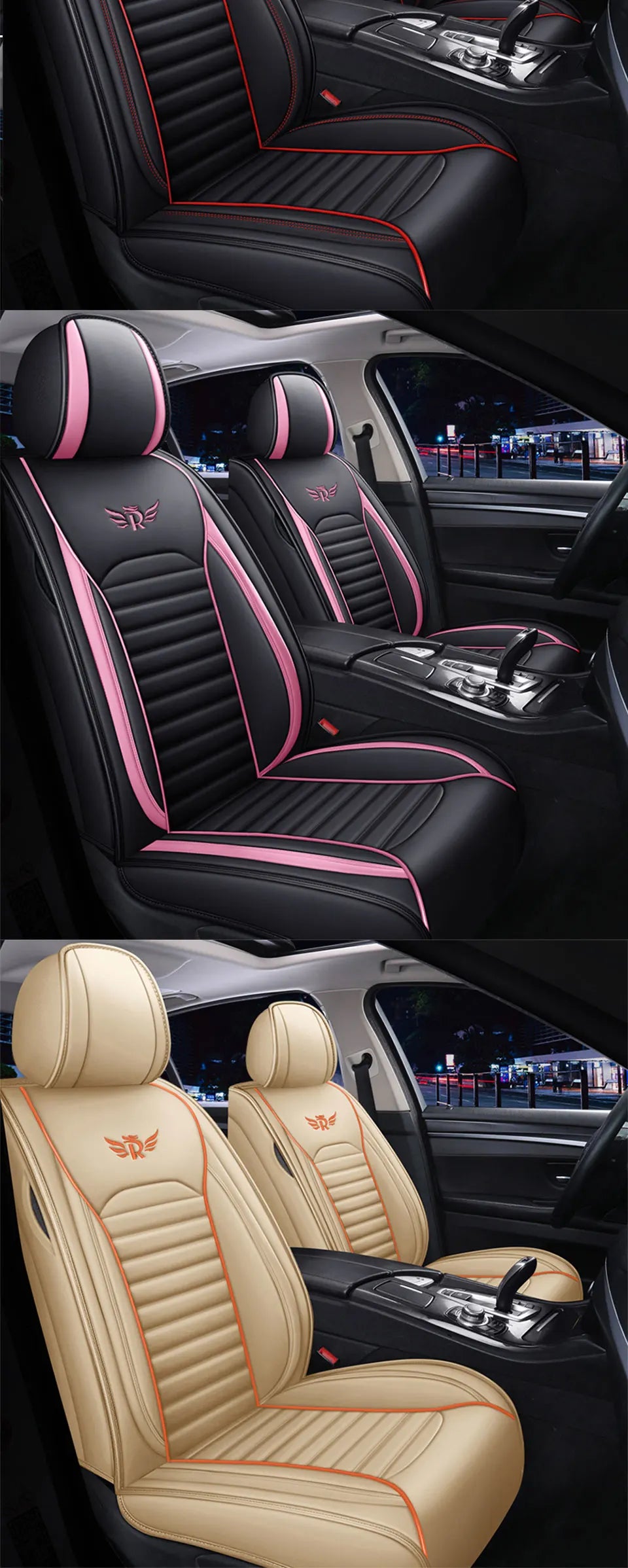 LuxeForm™ Premium Leather Seat Covers (1pc)