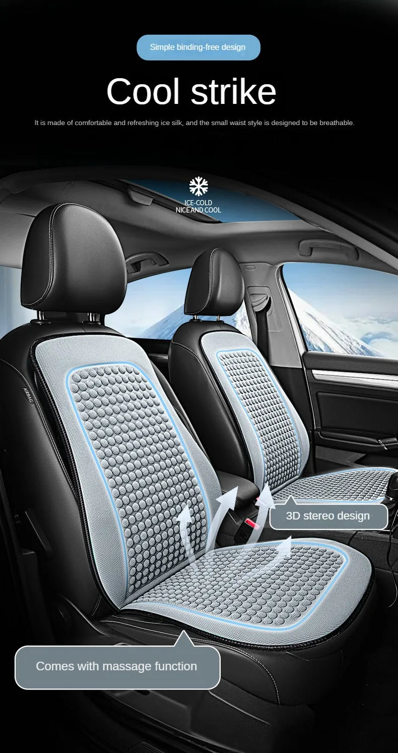 CoolDrive Cushion™ – Ice Silk Car Seat Cover (1pc)